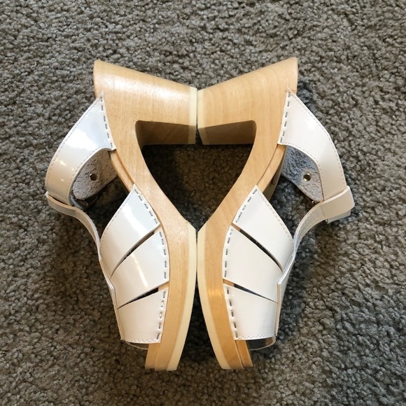 Jeffrey Campbell Donostia Clog Mule Sandal White Patent size 9 - Picture 4 of 8